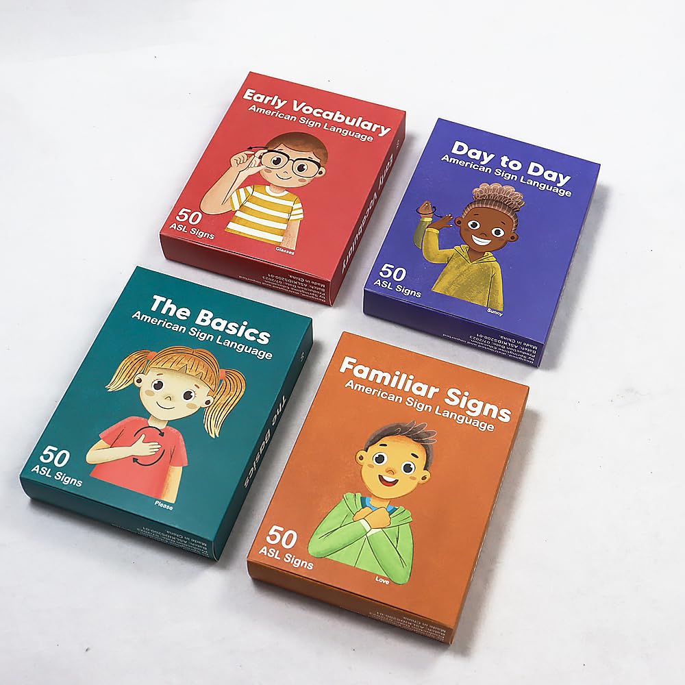 ASL Kids Flash Cards – 200 ASL Cards for Children & Beginners | Springtime Education