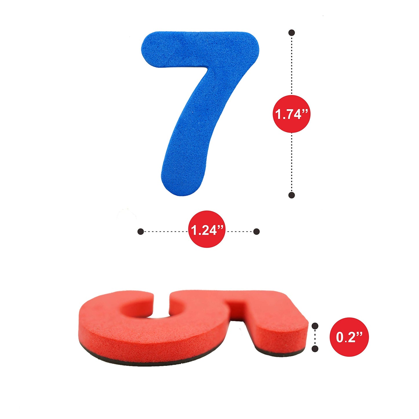 SpriteGru 102pcs Magnetic Numbers & Operators for Basic Math Education