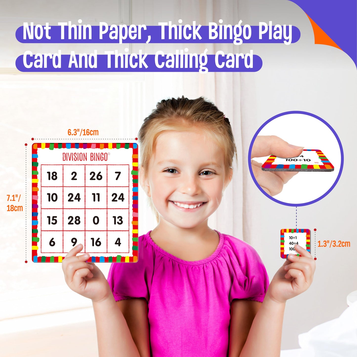 SpriteGru Multiplication & Division Bingo Game – 360 Math Problems for Kindergarten & Preschool | Classroom & Home