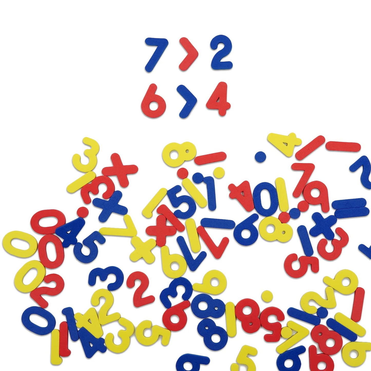 SpriteGru 102pcs Magnetic Numbers & Operators for Basic Math Education