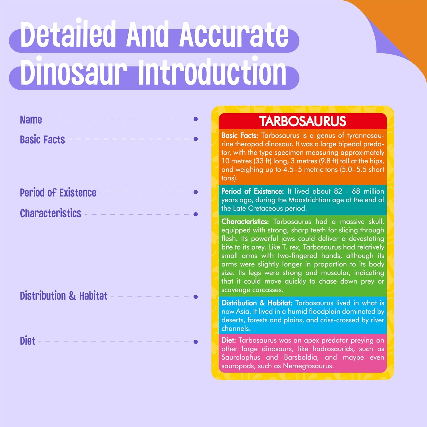 SpriteGru 12-Piece Dinosaur Figurines with Flashcards | Montessori Learning Kit for Kids