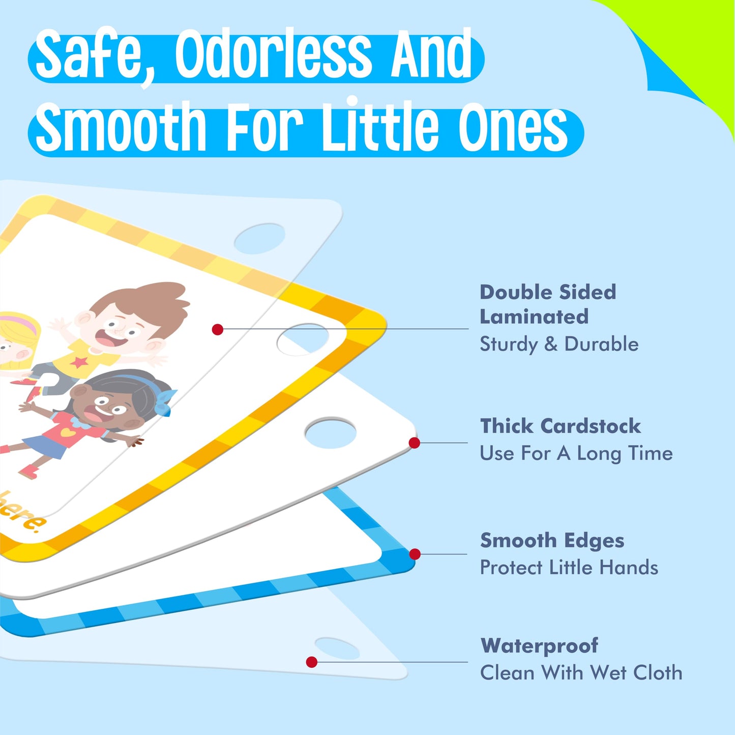 SpriteGru Special Needs Communication Cards - 40 Double-Sided Visual Aids for Autism & Speech Delay