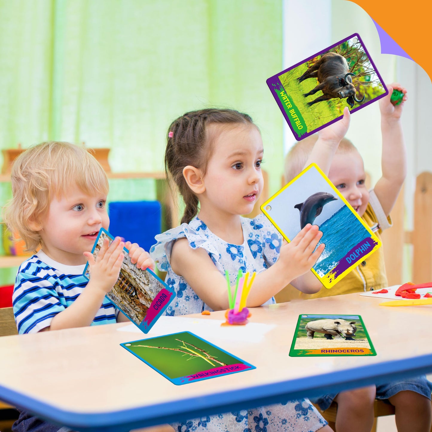 SpriteGru My First 120 Animals Flashcards – 60 Realistic Cards for Kids