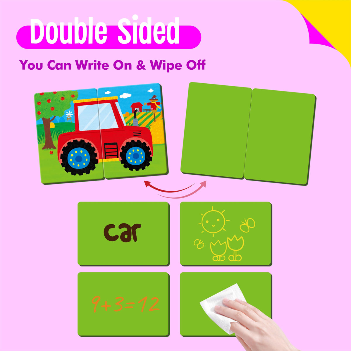 SpriteGru Farm Animal Memory Game – 28 Chunky Cards for Toddlers & Preschoolers