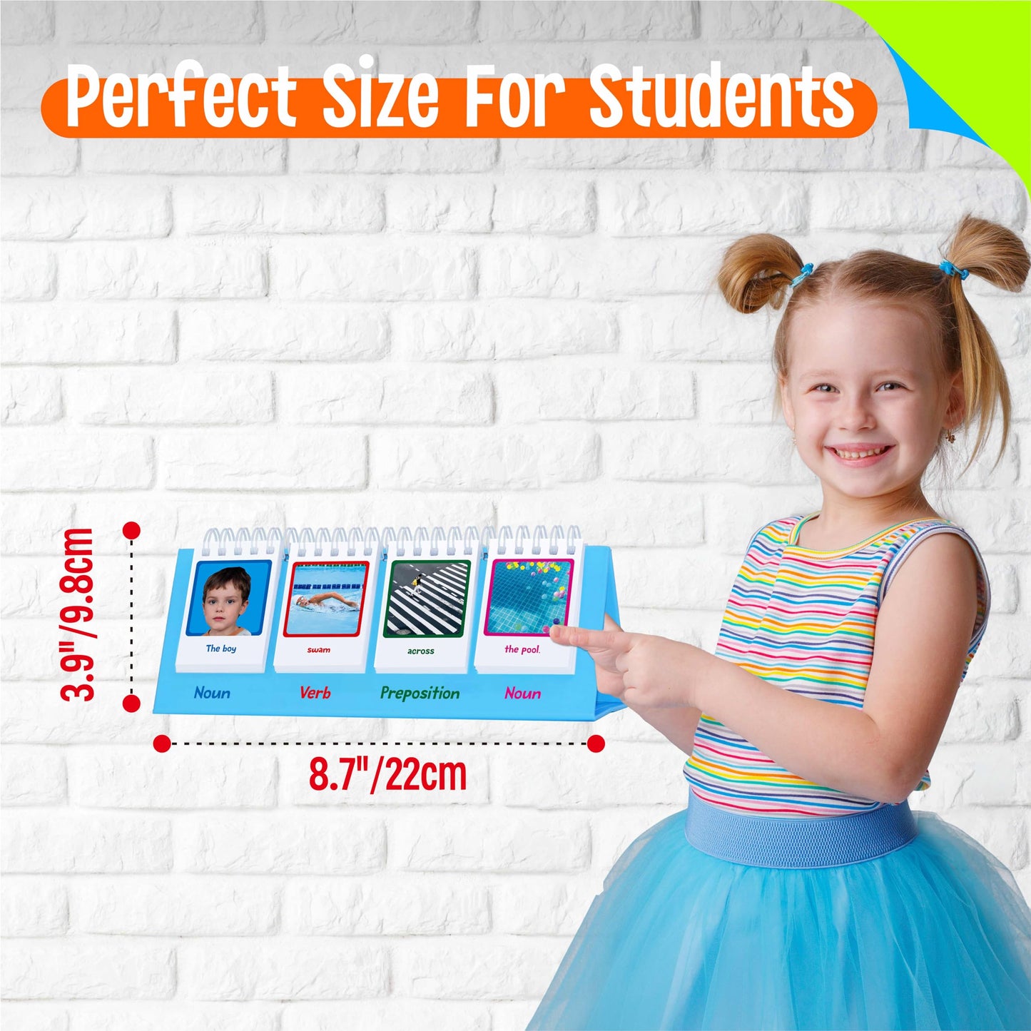 SpriteGru Sentence Flip Chart: 80 Double-Sided Cards for Sentence Building (Preschool–2nd Grade)