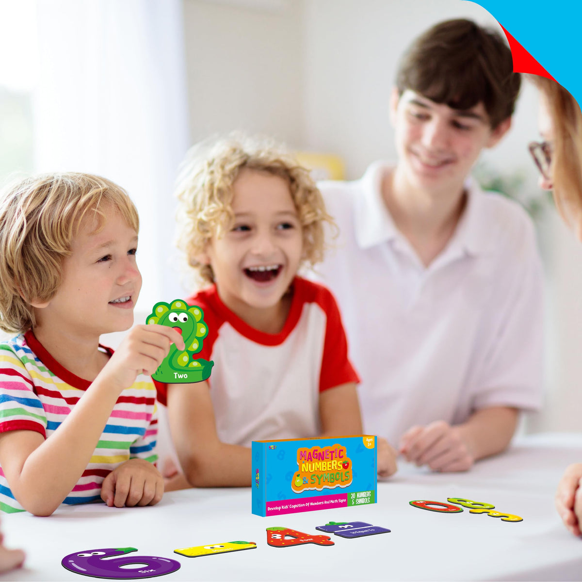 SpriteGru Magnetic Numbers & Math Symbols – 25-Piece Learning Magnet Set for Toddlers