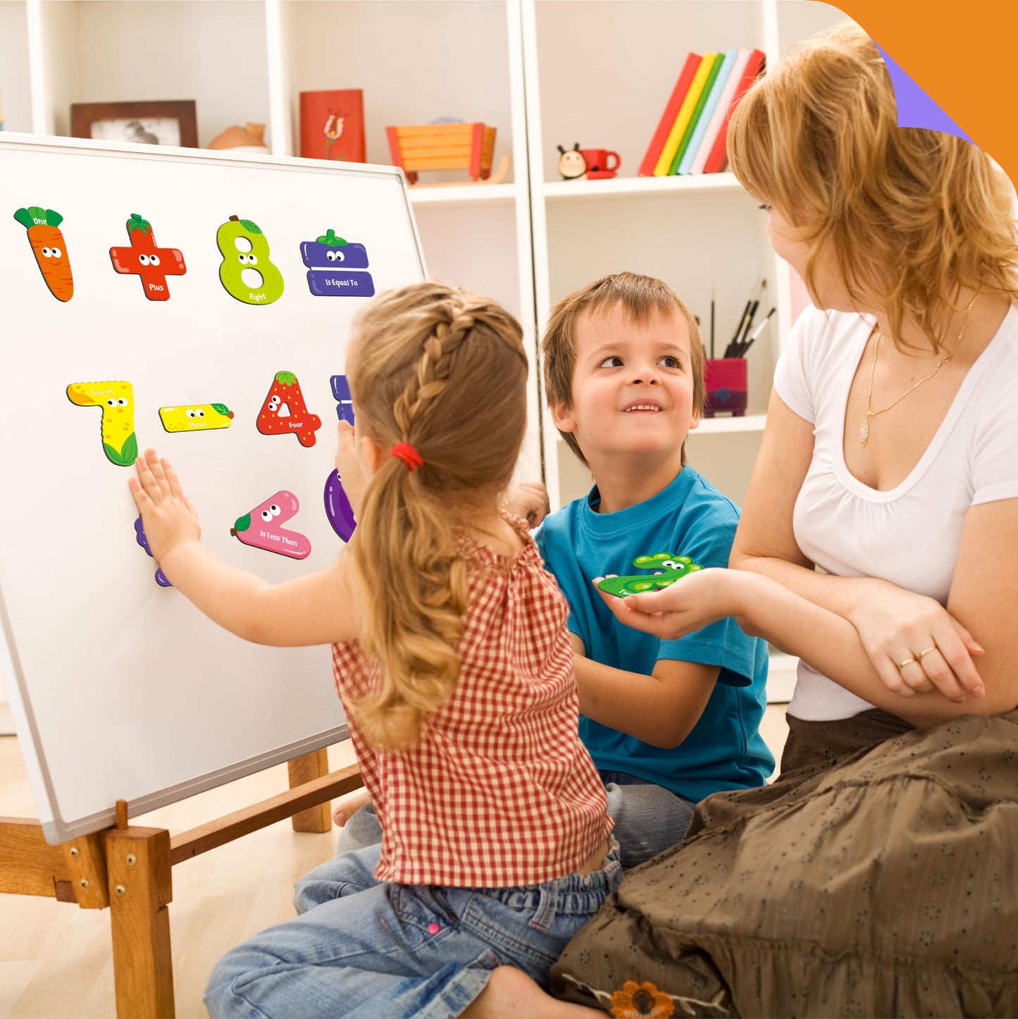 SpriteGru Magnetic Numbers & Math Symbols – 25-Piece Learning Magnet Set for Toddlers