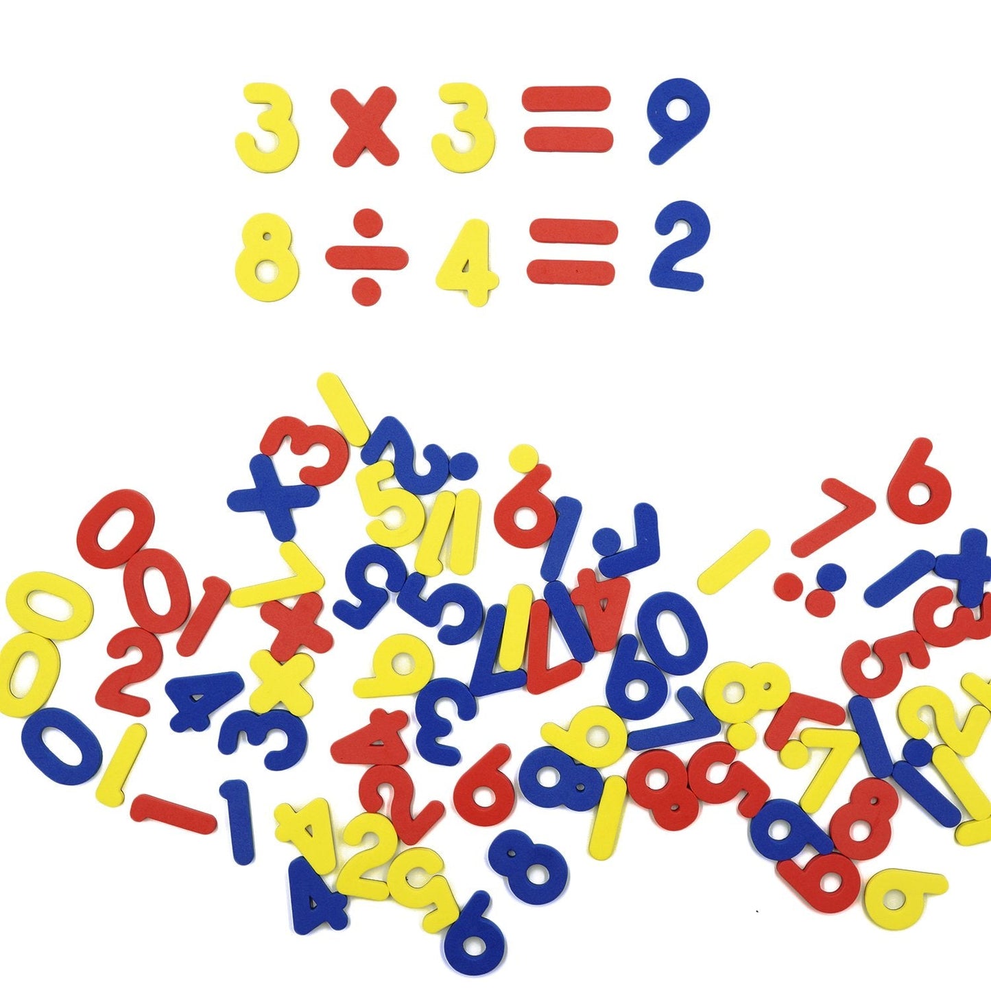 SpriteGru 102pcs Magnetic Numbers & Operators for Basic Math Education