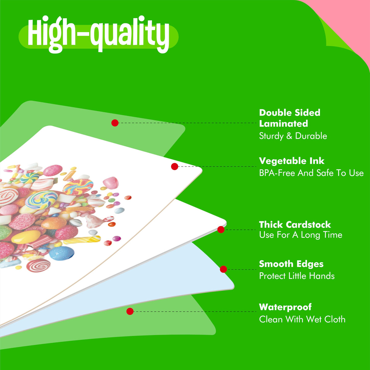 SpriteGru 140 Noun Picture-Word Cards | Language Builder for Toddlers, ESL, and Speech Development