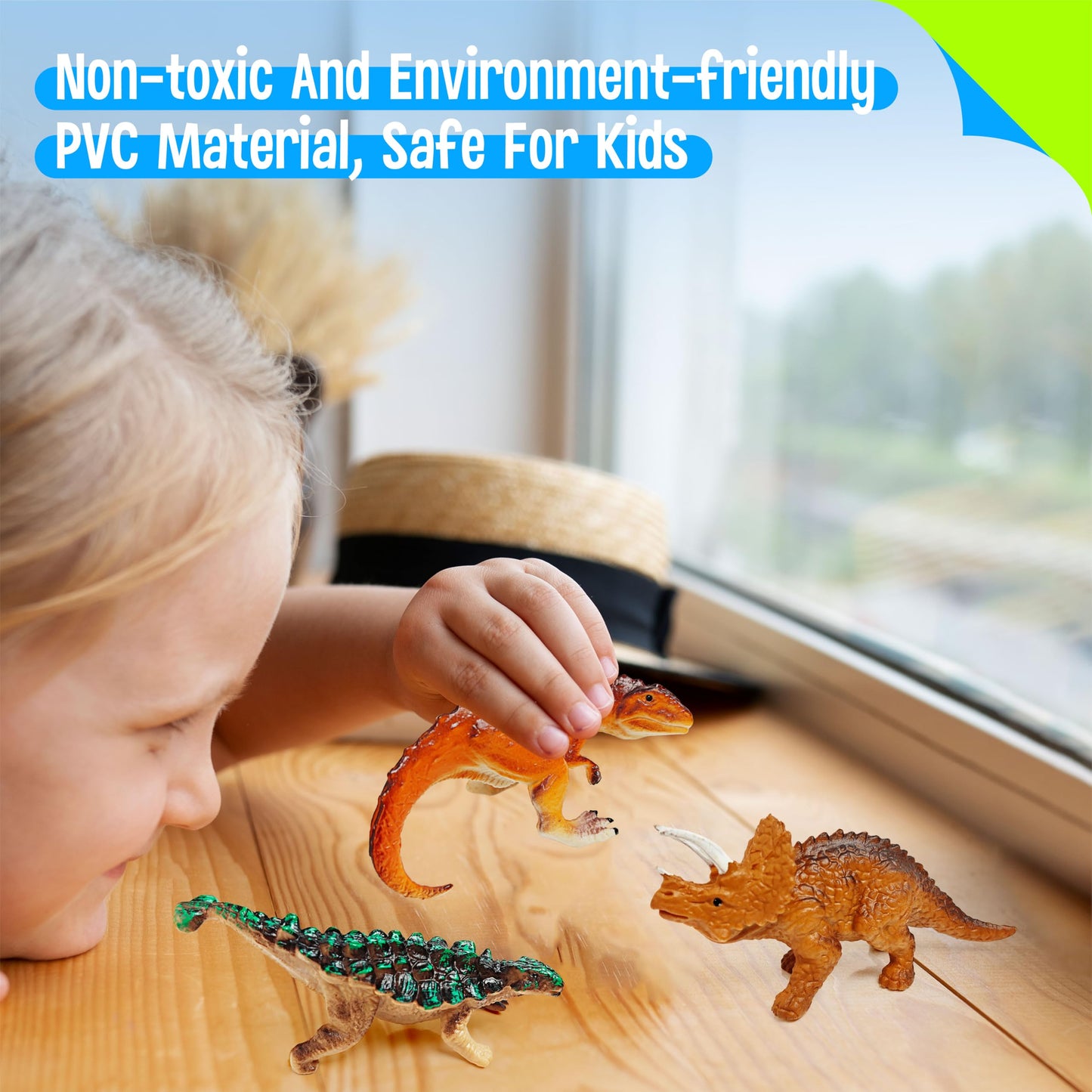 SpriteGru 12 Dinosaur Figurines — Imaginative Preschool Playset