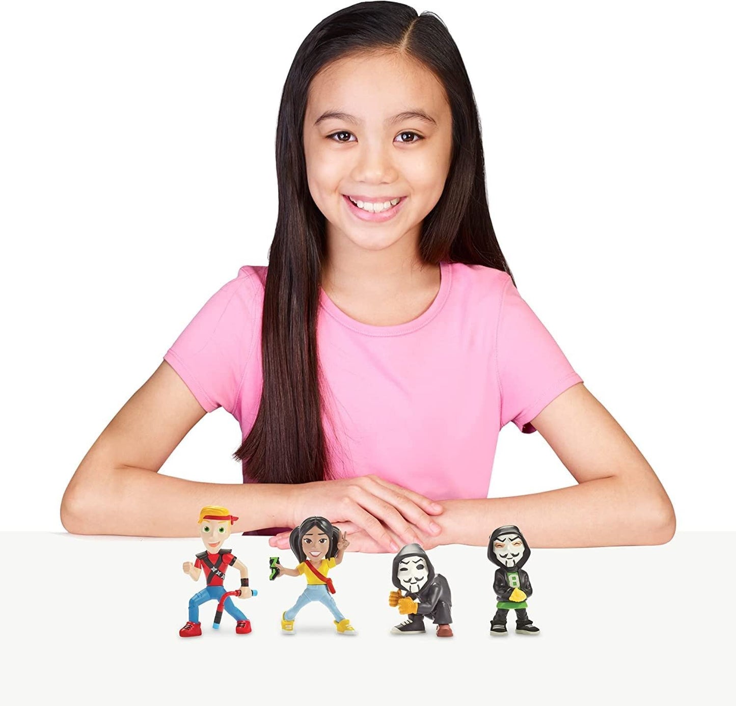 Spy Ninjas Collectible Figure 4-Pack – Chad, Regina, PZ 2 & PZ Squire, Multicolor (41130)