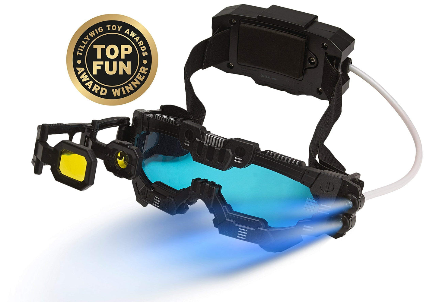 SpyX Night Mission Goggles – LED Beams, Flip-Out Scope, Adjustable Spy Glasses for Kids