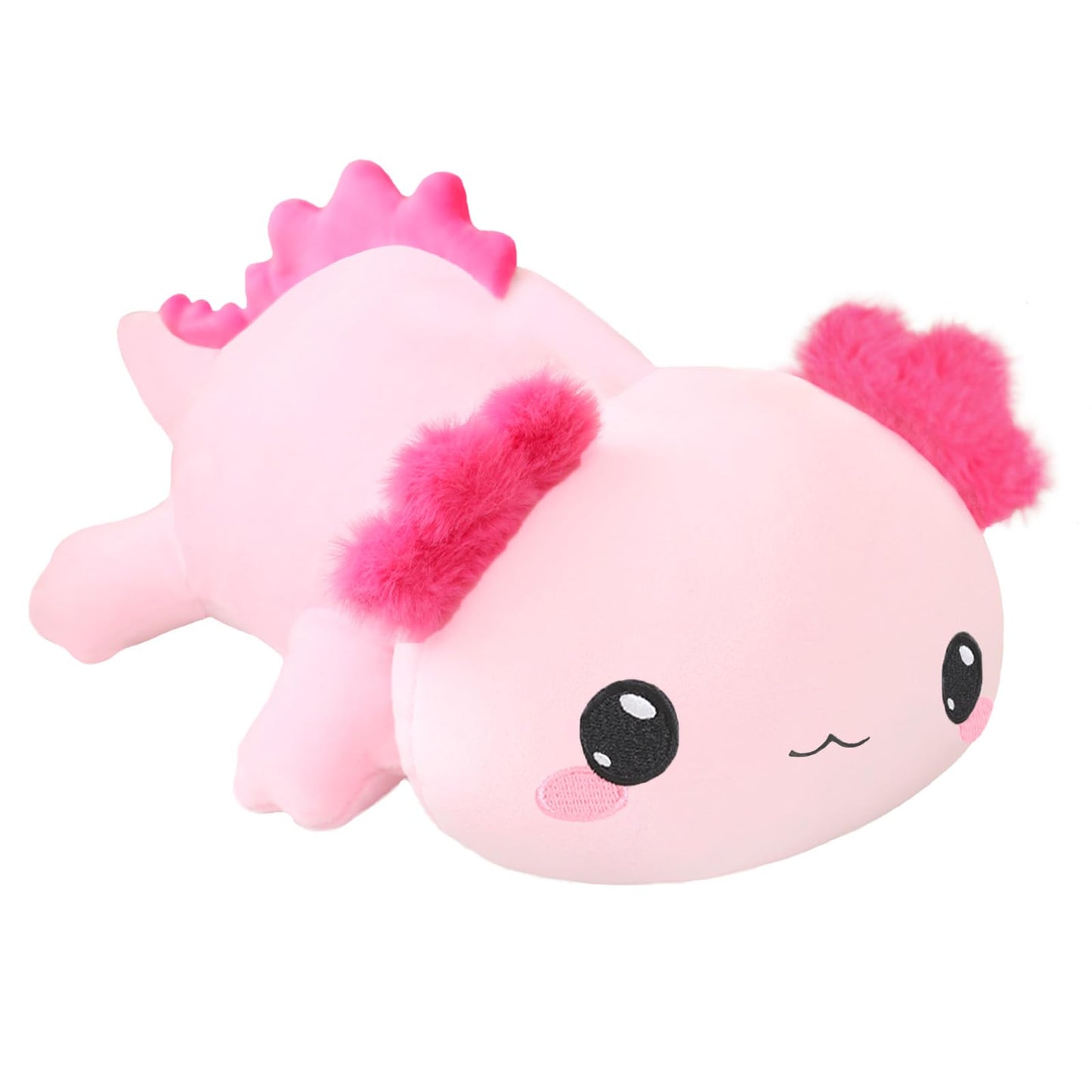SQEQE Weighted Axolotl Plush — Soft Pink 13.8 Inch, 1.6 Lbs
