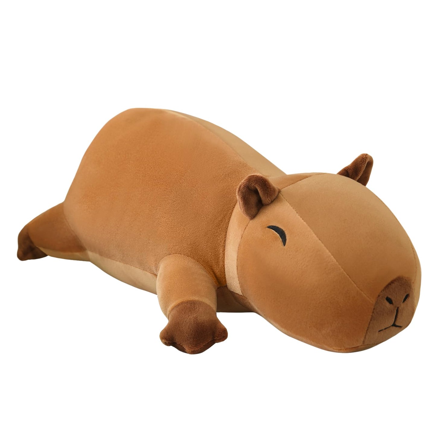 SQEQE Weighted Capybara Plush 13.8 Inch - Cozy Weighted Stuffed Animal Pillow