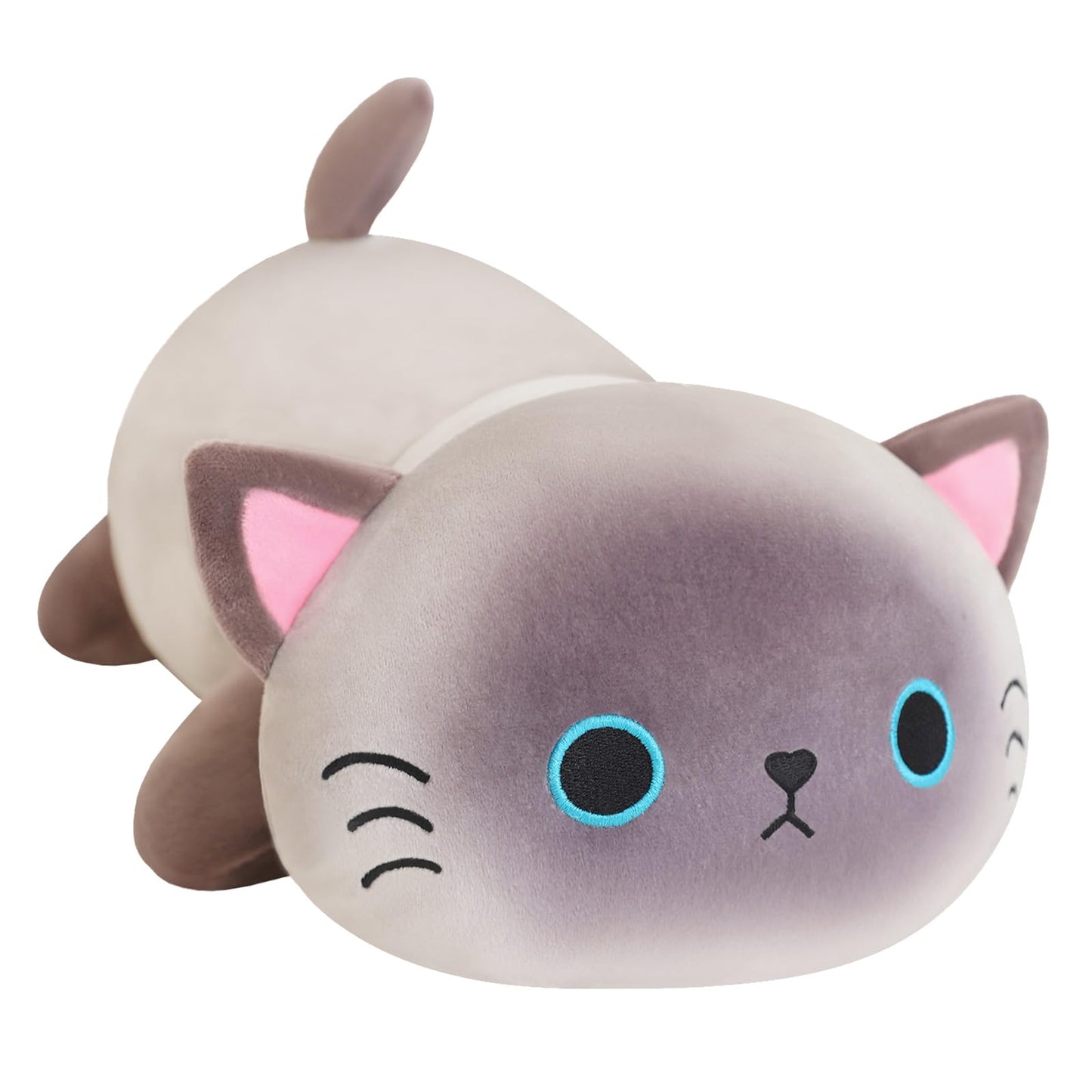 SQEQE Weighted Siamese Cat Plush — 23.6 Inch Soft Pillow & Weighted Stuffed Animal