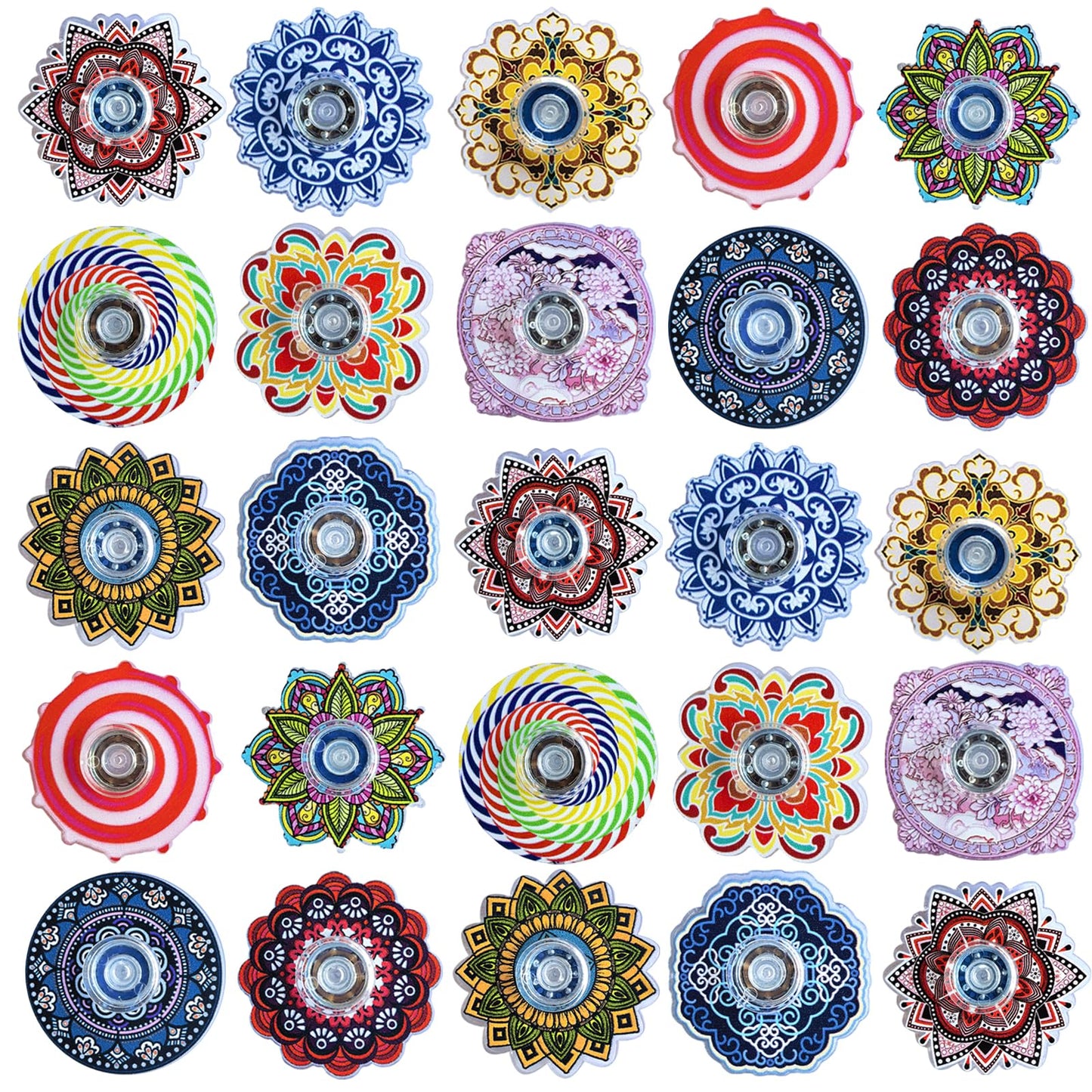 Sqlhrke 40 Pack Mini Fidget Spinners – Stress Relief Sensory Toys for All Ages | Party Favors & Classroom Prizes