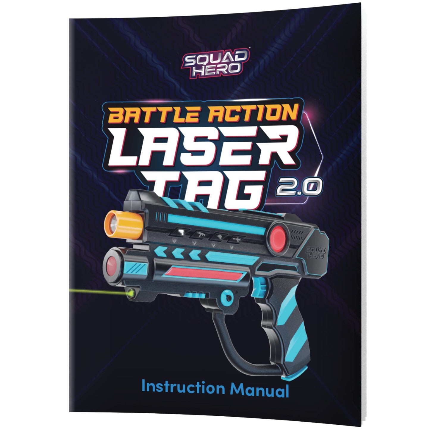 Squad Hero Rechargeable Laser Tag Set of 4 - 360° Sensors + LCD HUD
