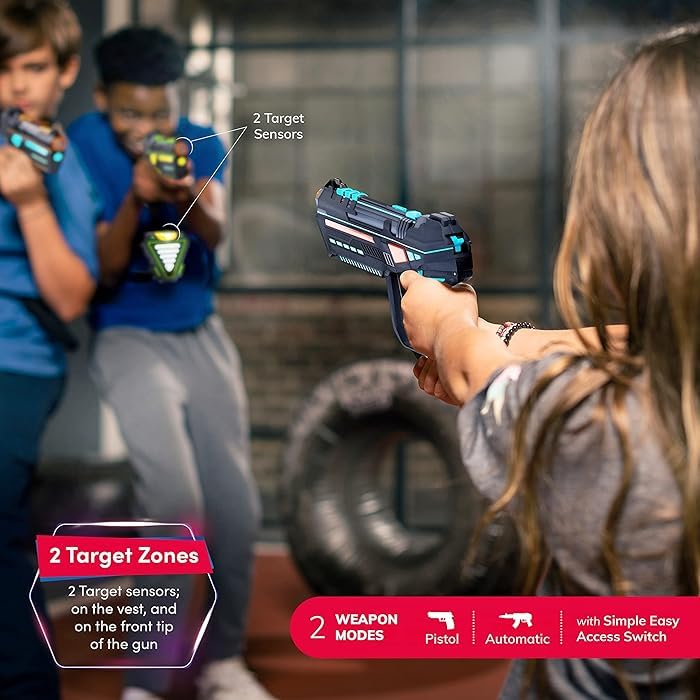Squad Hero Rechargeable Laser Tag – 4-Set LightForce Gear for Kids, Teens & Adults