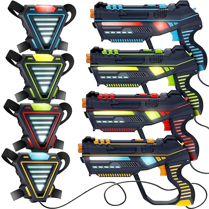Squad Hero Rechargeable Laser Tag – 4-Set LightForce Gear for Kids, Teens & Adults