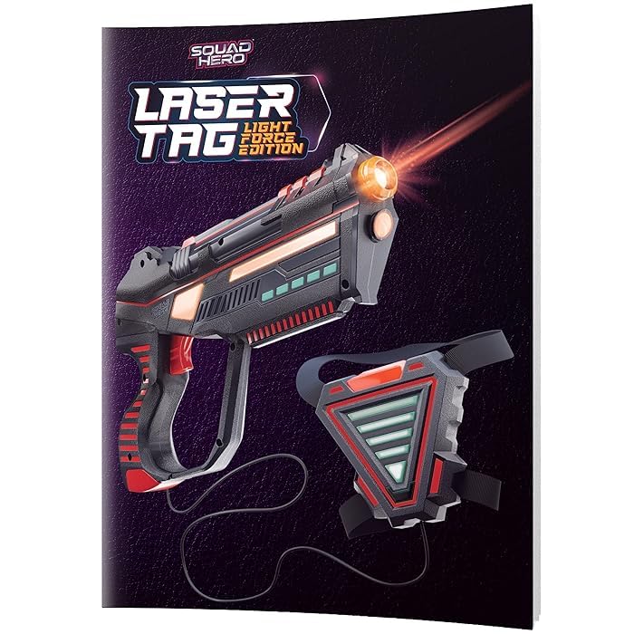 Squad Hero Rechargeable Laser Tag – 4-Set LightForce Gear for Kids, Teens & Adults