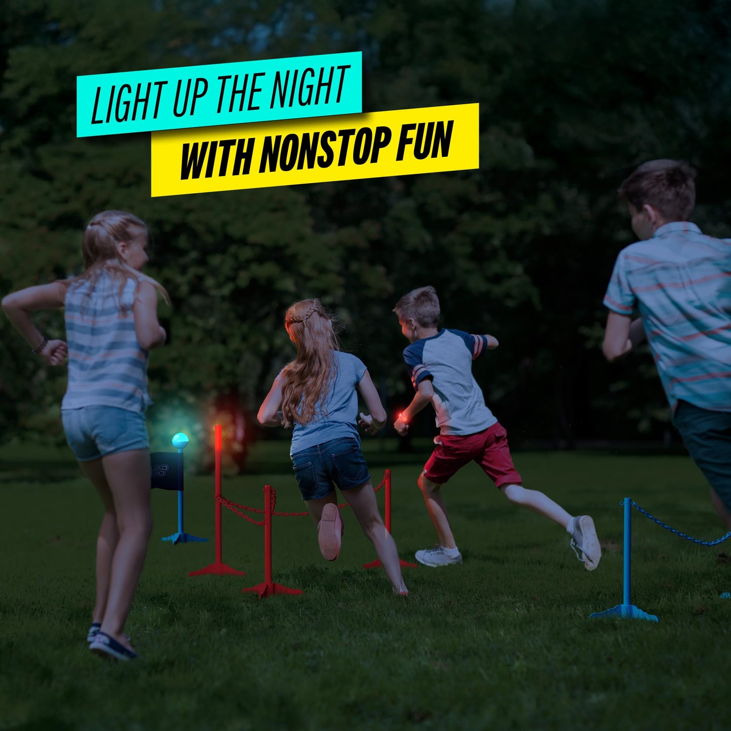 Squad Hero Capture the Flag Glow-in-the-Dark Game Set – Outdoor Night Play