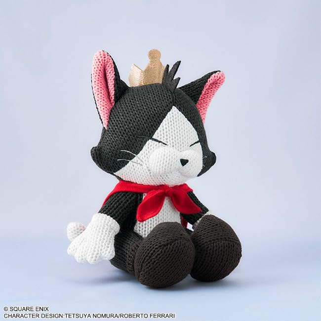 Square Enix Final Fantasy VII Remake Cait Sith Knitted Plush – Official Licensed Collectible