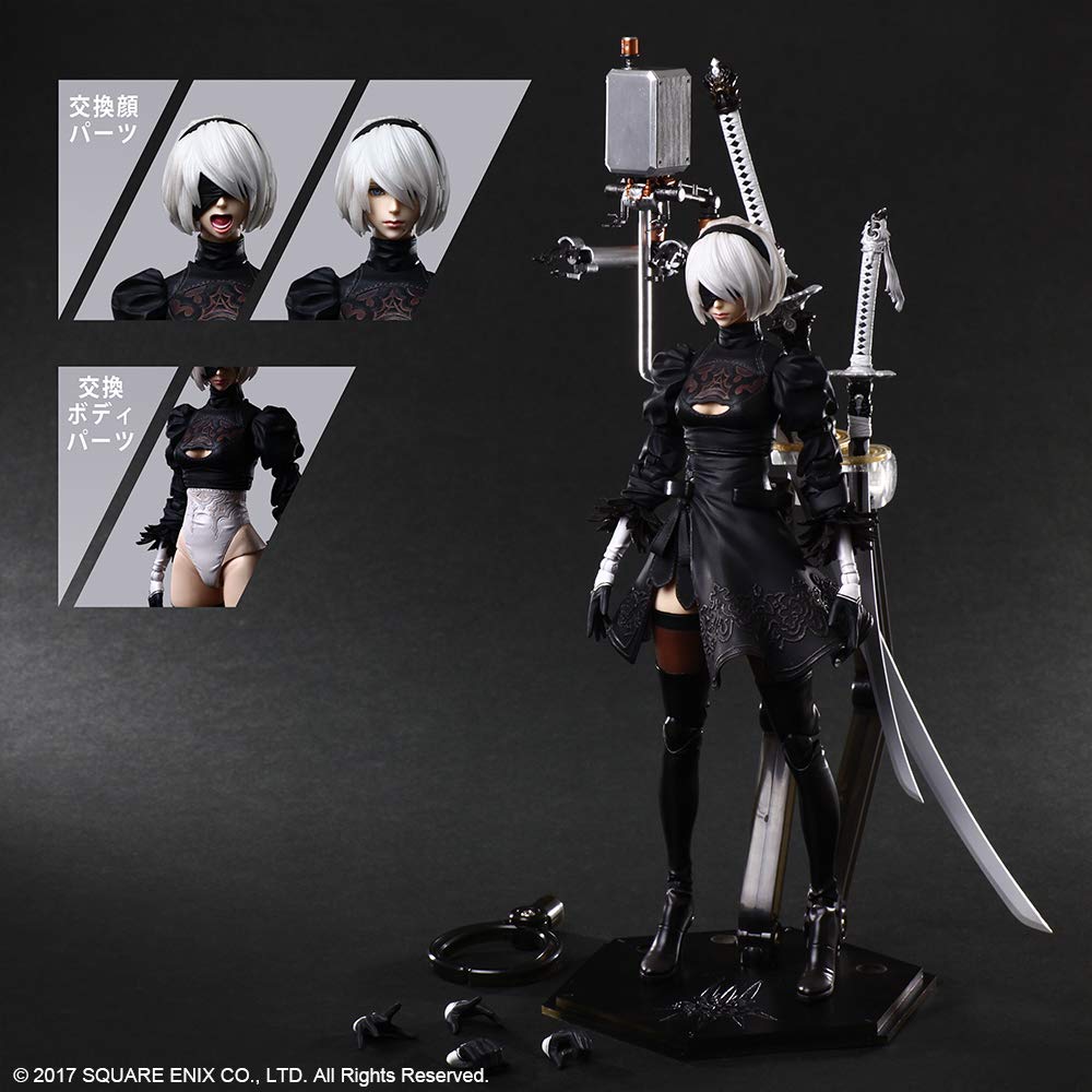 Square Enix NieR: Automata 2B Deluxe Play Arts Kai Figure – YoRHa No. 2 Type B