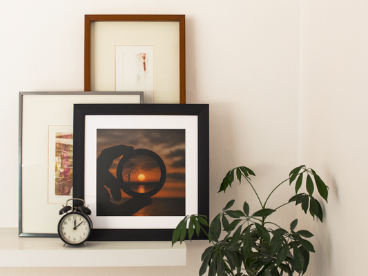 Sunset Through Camera Lens Wall Art