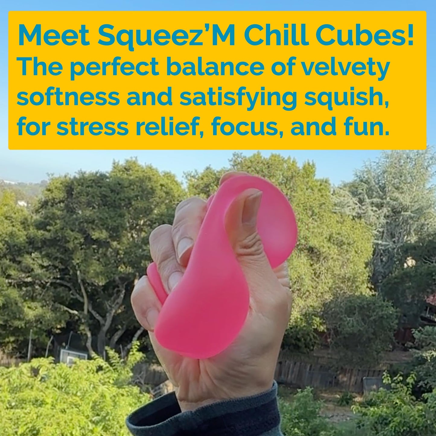 Squeez'M Premium Stress Relief Fidget Cube – Giftable Sensory Toy