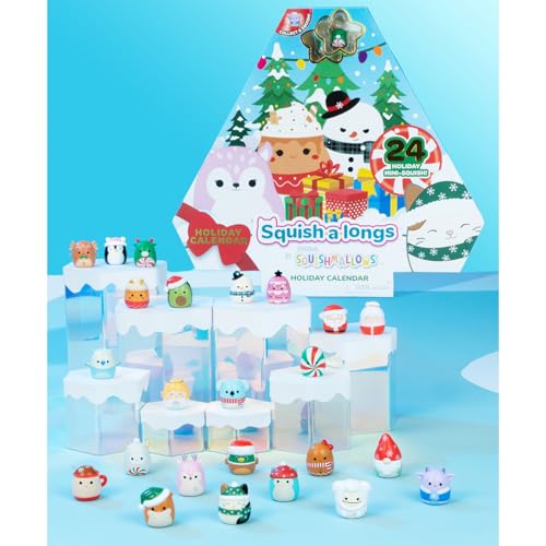 Squish-a-longs Holiday Countdown Calendar – 24 Mini-Squish Collectibles (Wave 3)