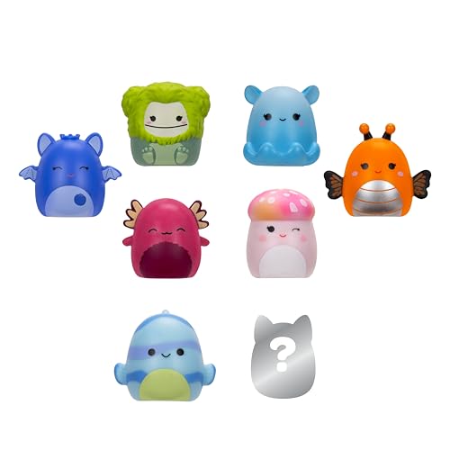 Squish-a-longs 8 Pack (Style 2-W2) – 8 Mini-Squish, Accessories, Ring & Collector’s Guide