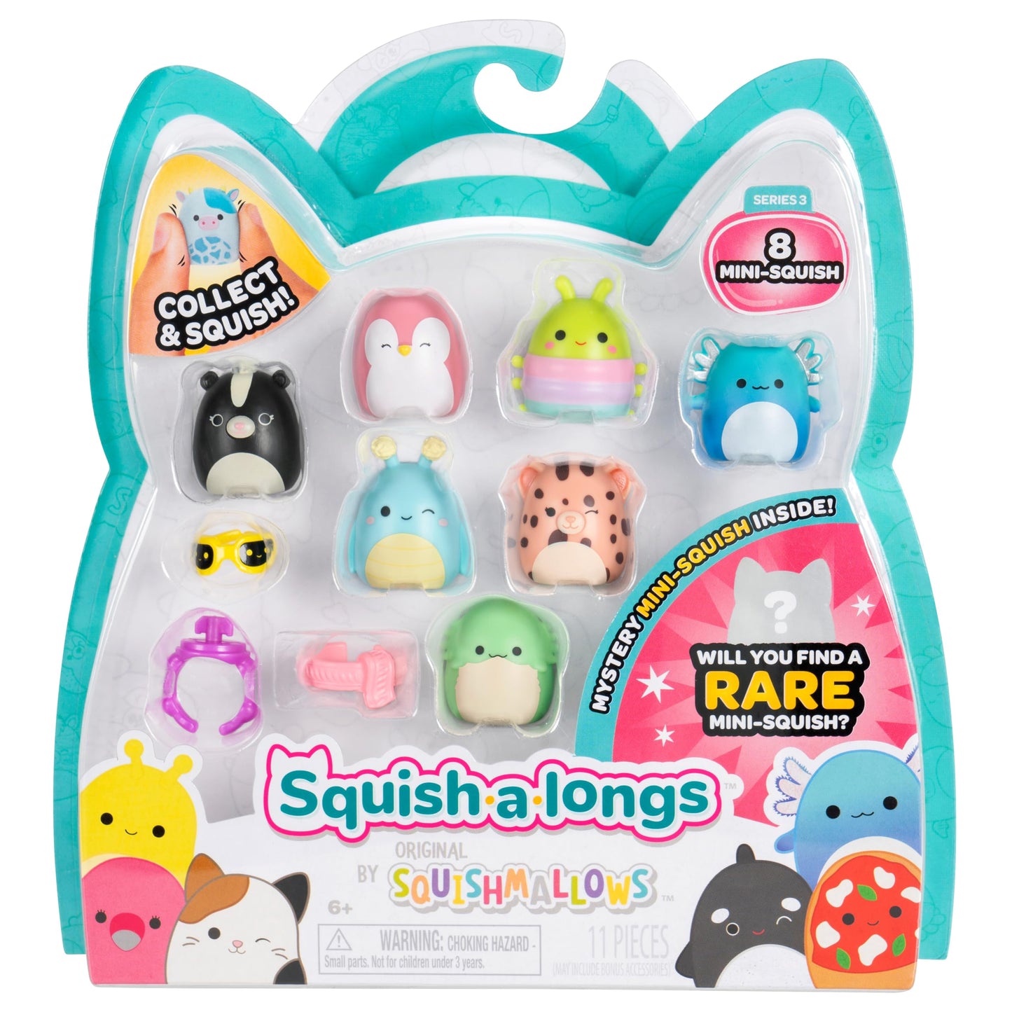 Squish-a-longs Mini-Squish 8-Pack Wave 3 Style 1 – Portable Collectibles