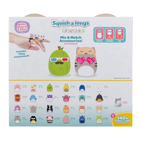 Squish-a-longs 25 Pack Series 1 Mini-Squish 1-Inch with Ring & Accessories | Collector's Guide