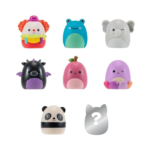 Squish-a-longs 8 Pack Mini-Squish with Ring, Accessories & Collector’s Guide