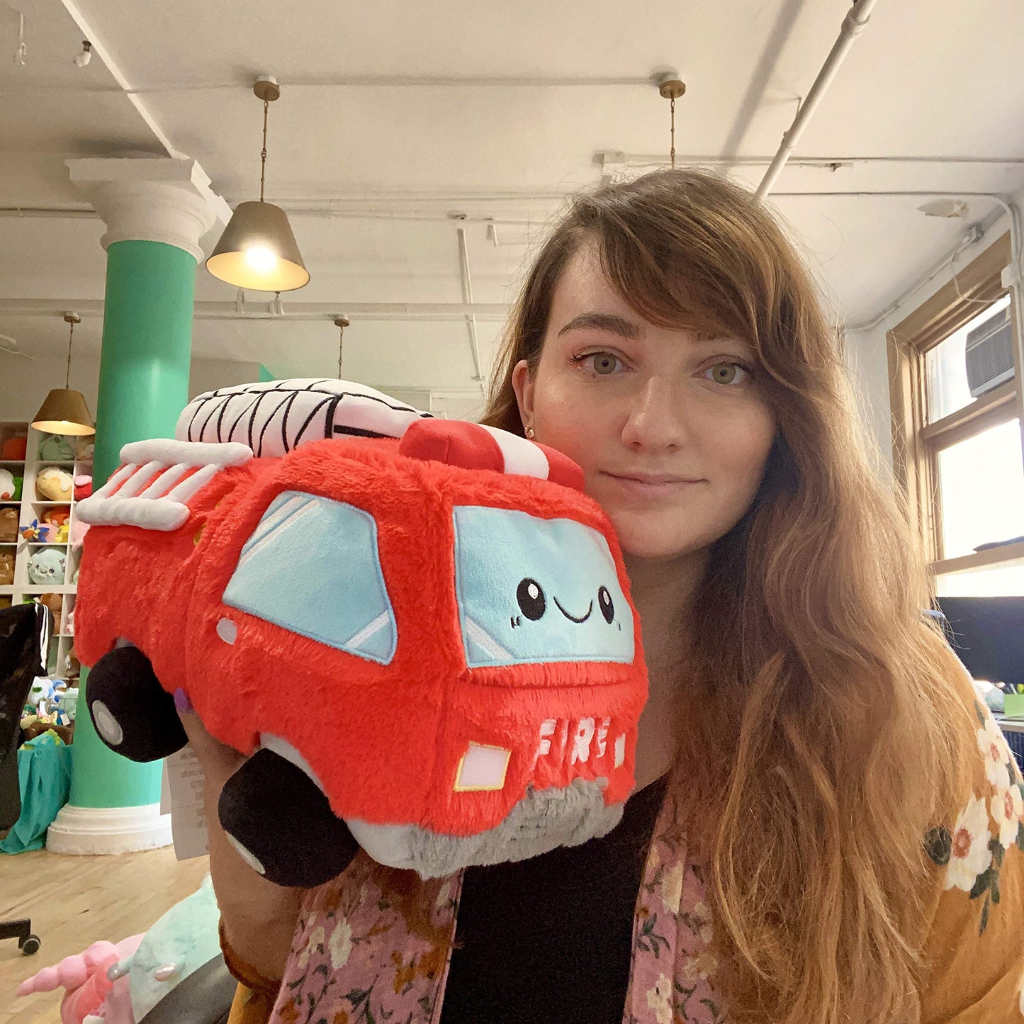 Squishable GO! Fire Truck — 12-Inch Plush Toy | Cozy Collectible from the GO! Collection