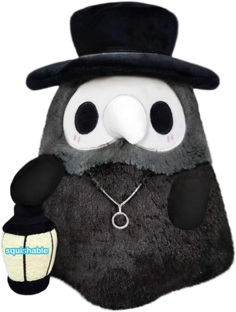 Squishable Mini Plague Doctor Plush | Glow in the Dark 9.5 in | Collectible