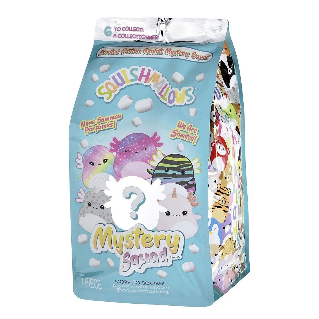 Squishmallows Limited Edition 8-Inch Scented Axolotl Mystery Squad Pack