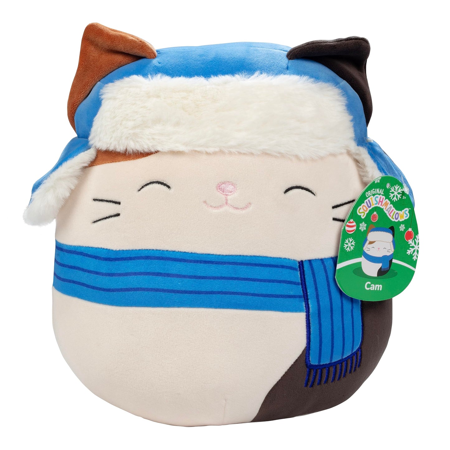 Squishmallows Original 10-Inch Cam the Christmas Cat - 2025 Limited Edition Plush Toy