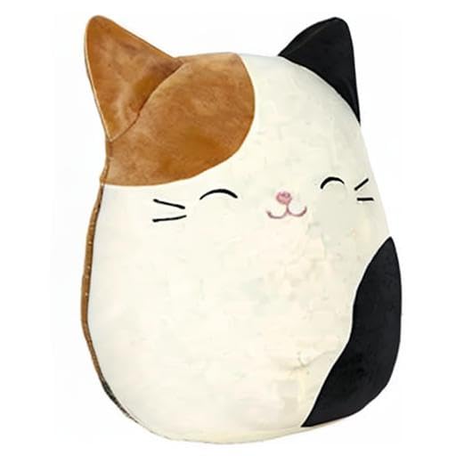 Squishmallows Cam the Cat – 8-Inch Official Kellytoy Plush | Soft Squishy Cat Toy