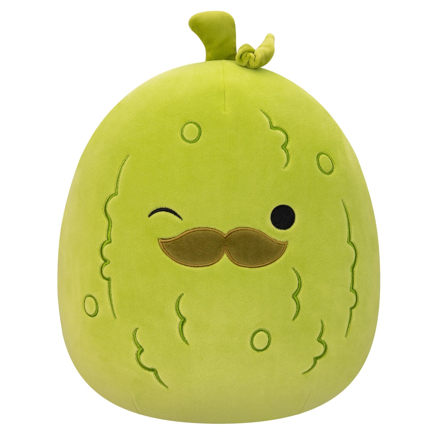 Squishmallows Original 12-Inch Charles Pickle Plush with Mustache - Ultrasoft