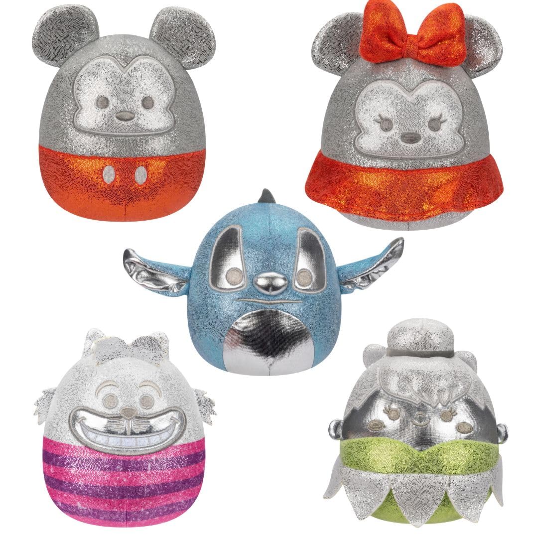 Squishmallows Disney100 5-Inch 5-Pack Plush Box Set | Ultra-Soft Official Jazwares