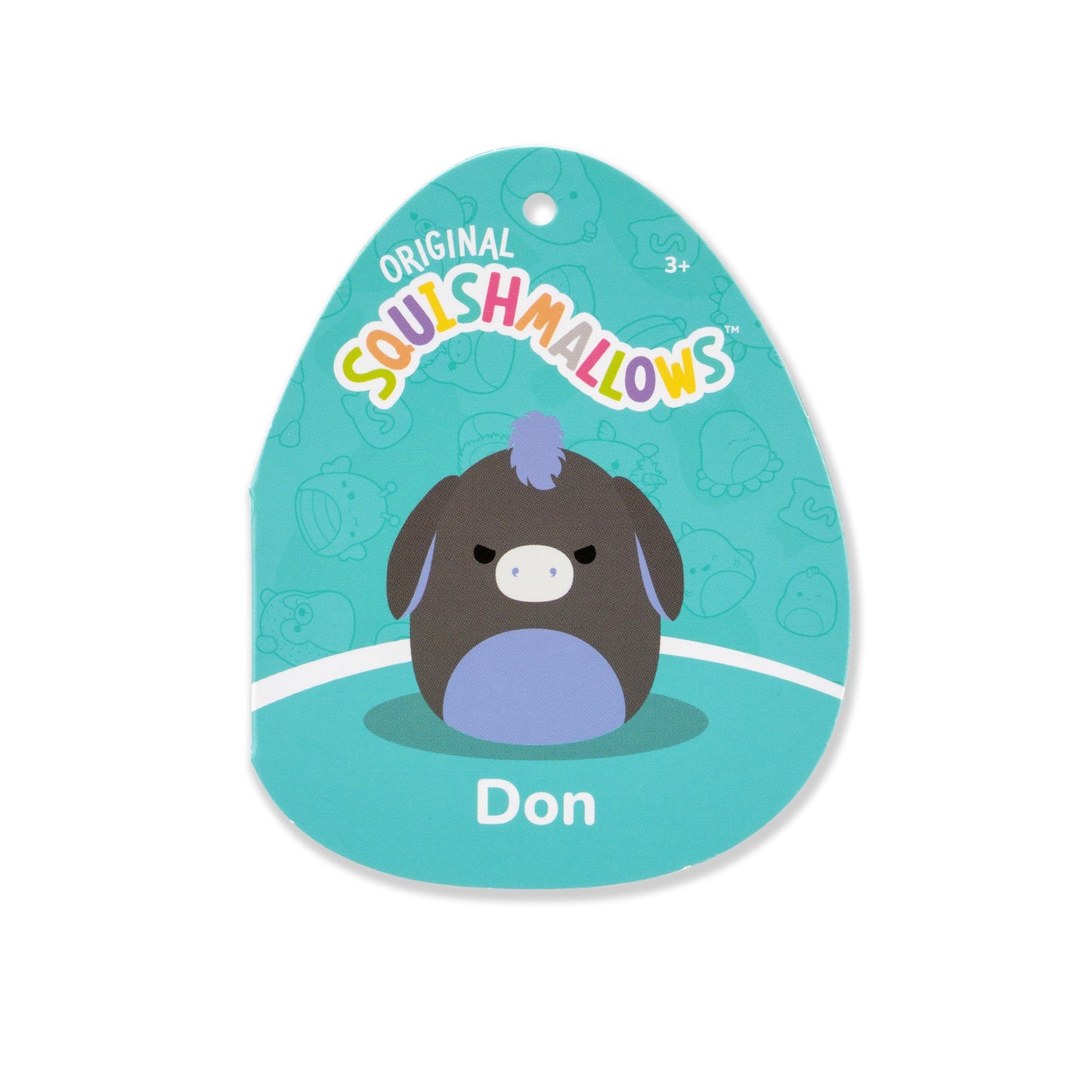 Squishmallows Don the Charcoal Donkey – Original 5in Plush | Official Jazwares
