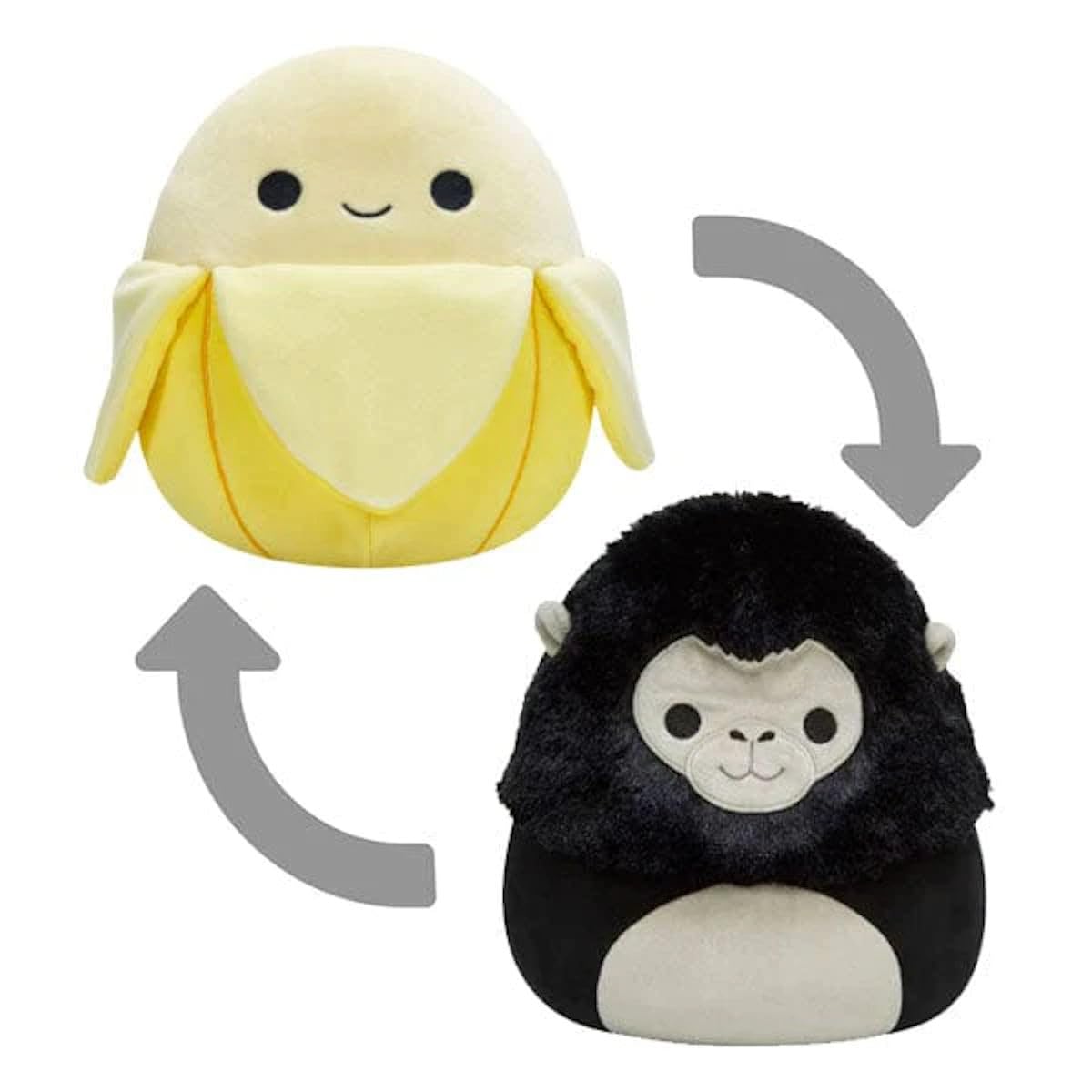 Squishmallows 8" Flip-A-Mallows: Junie Banana & Aron Gorilla – 2-Piece Set