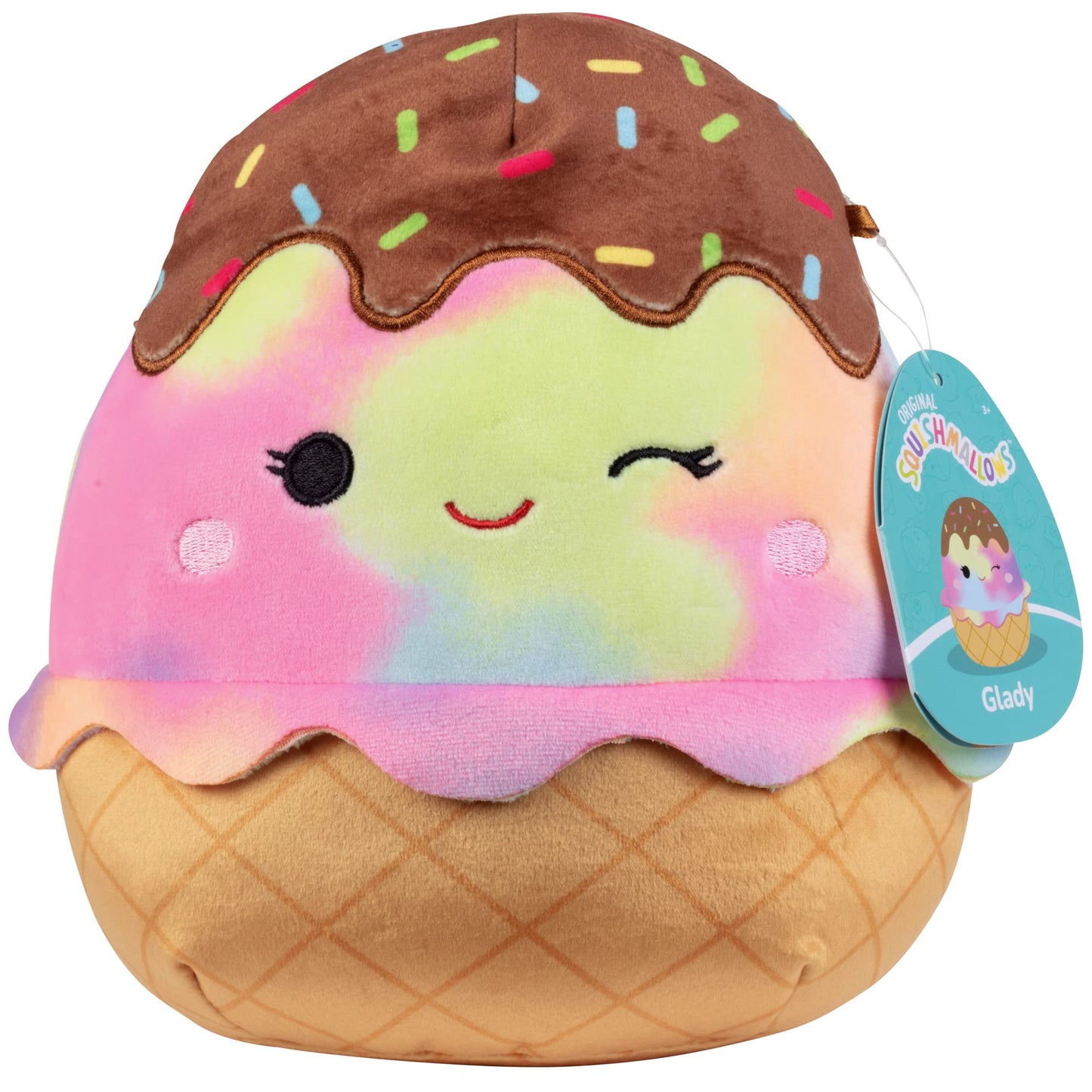 Squishmallows Glady the Ice Cream – 8-Inch Plush | Official Jazwares Collectible Toy