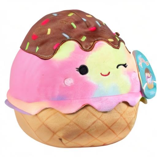 Squishmallows Glady the Ice Cream – 8-Inch Plush | Official Jazwares Collectible Toy