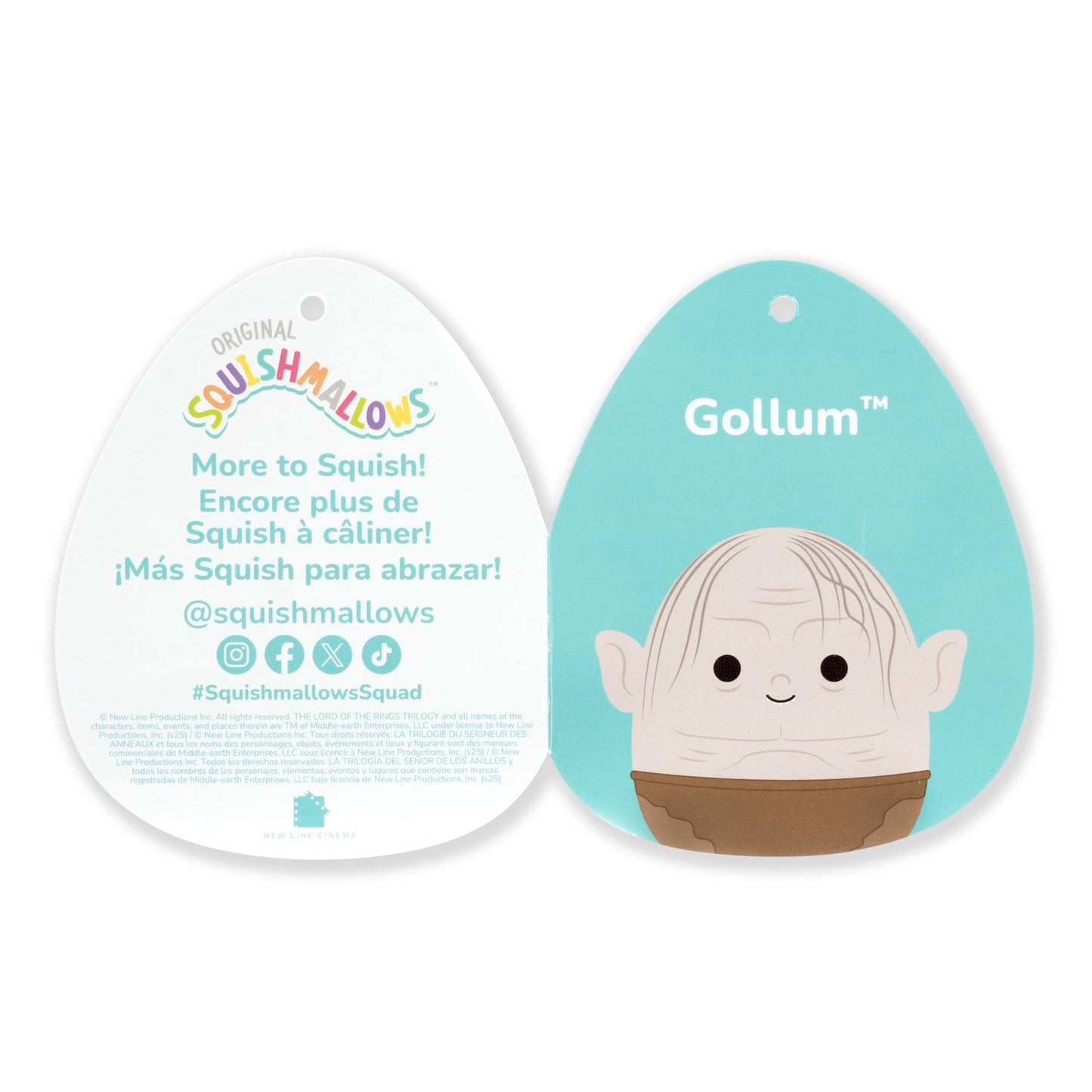 Squishmallows Original Gollum Plush 10in – Ultrasoft The Lord of the Rings Official Jazwares