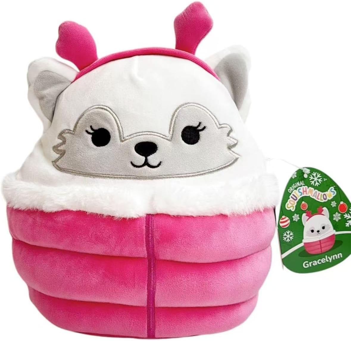 Squishmallows Gracelynn The Winter Fox – 12-Inch Christmas Puffer Jacket Plush (2025)