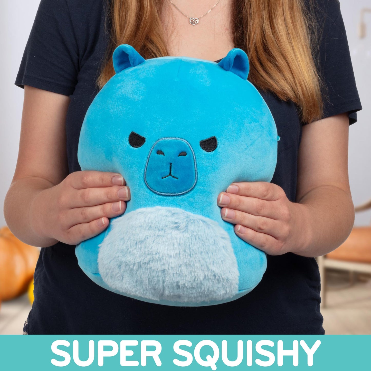 Squishmallows Kenji the Blue Capybara – 10-Inch Plush | Official Jazwares