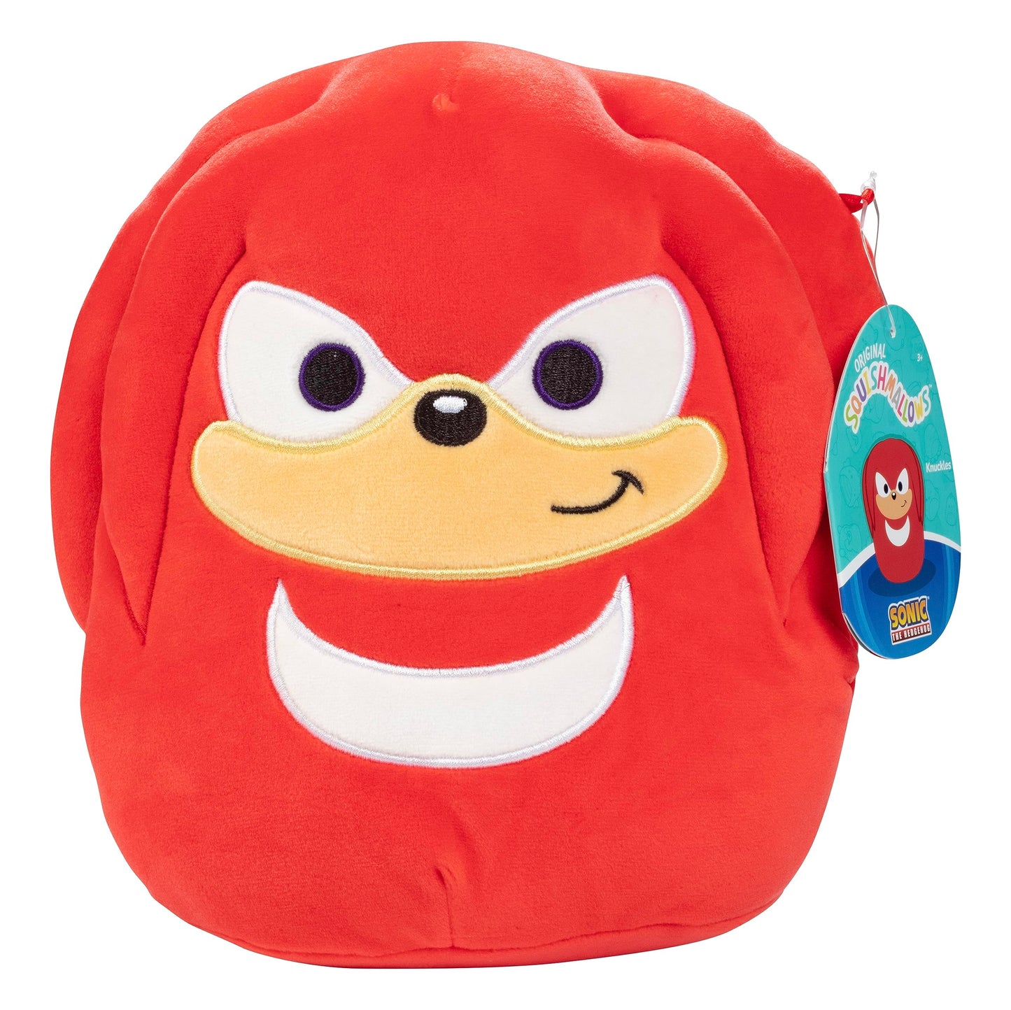 Squishmallows 8-Inch Knuckles Plush – Sonic the Hedgehog Official Jazwares Collectible Toy