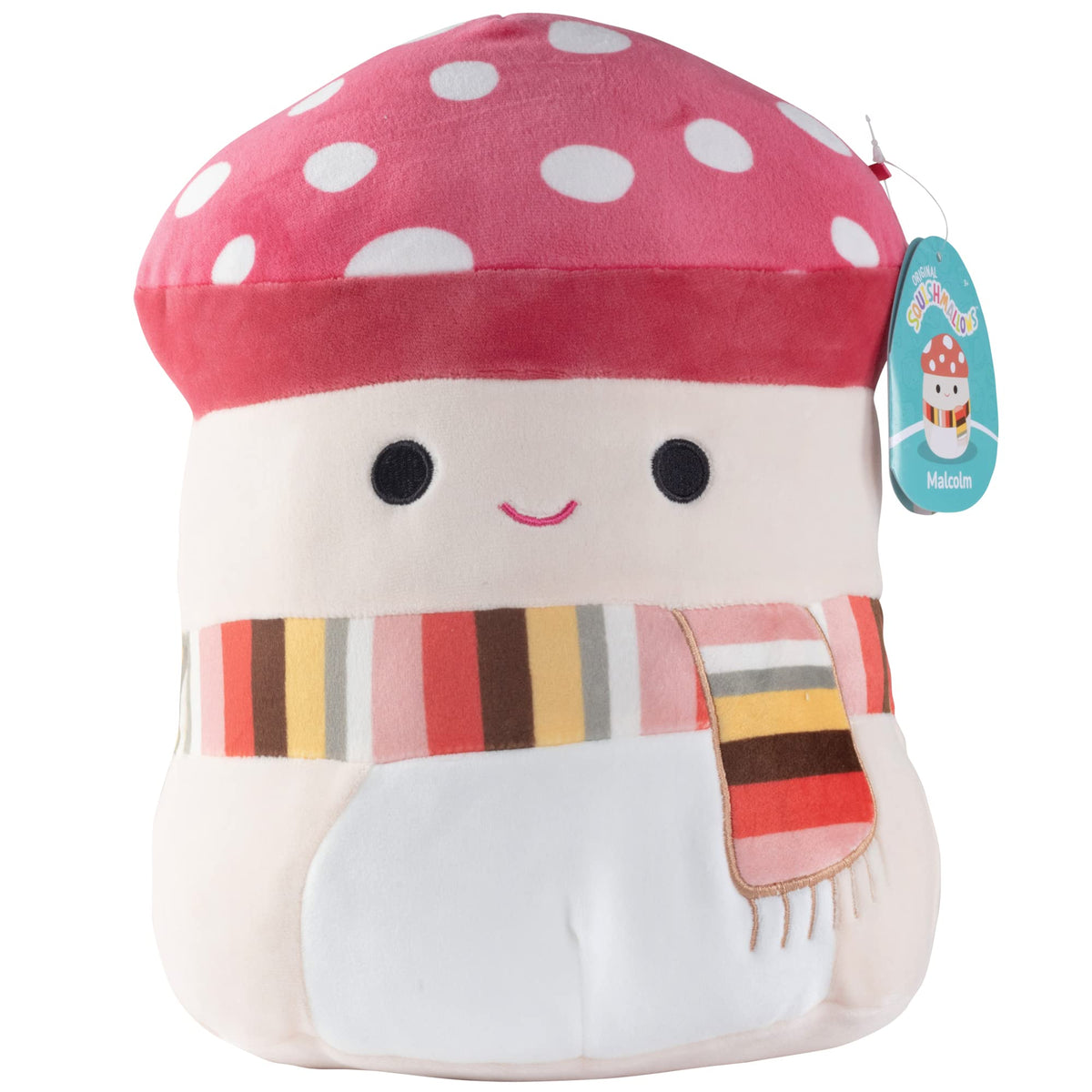 Squishmallows 10-Inch Malcolm the Mushroom Plush – Official Jazwares Collectible Soft Toy